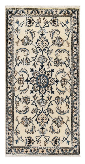 Tapis persan - Nain - 137 x 69 cm - crème