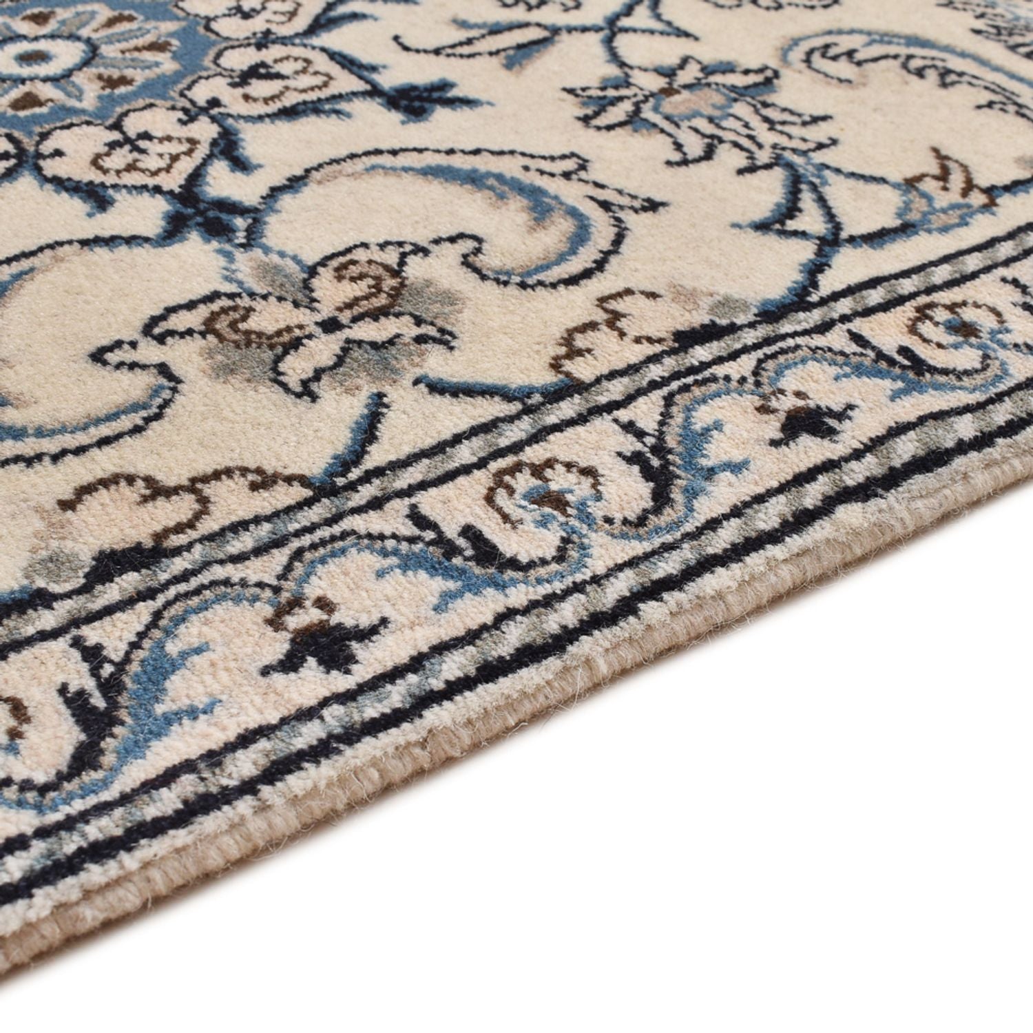 Tapis persan - Nain - 137 x 69 cm - crème
