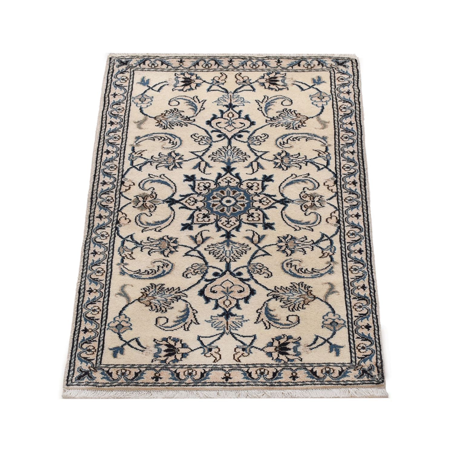 Tapis persan - Nain - 137 x 69 cm - crème