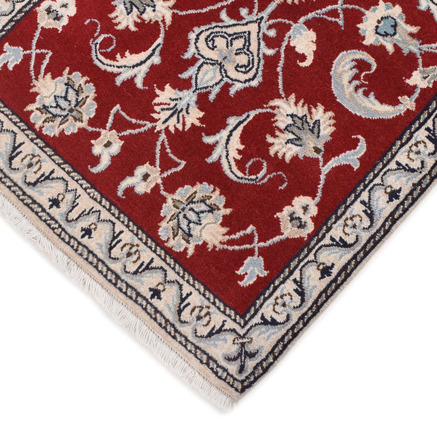 Tapis persan - Nain - 139 x 69 cm - rouge
