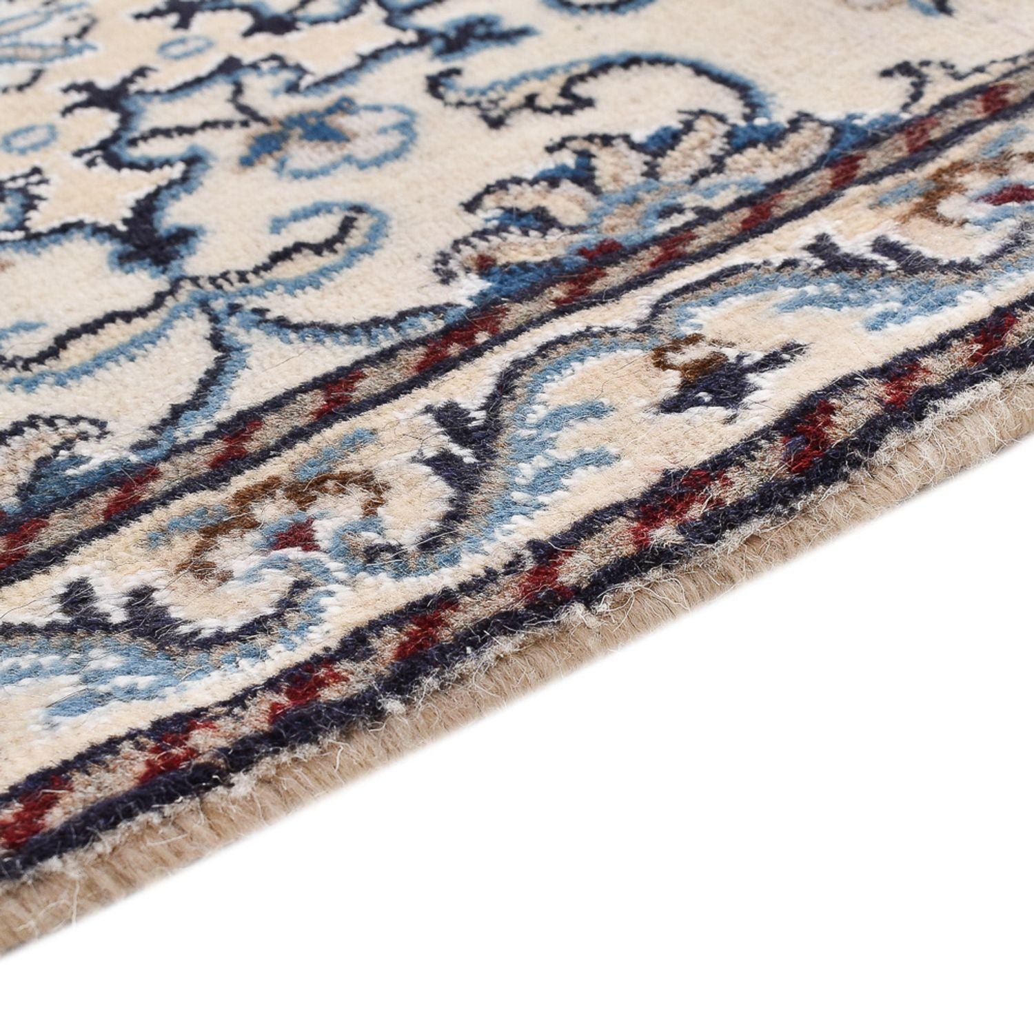 Tapis persan - Nain - 90 x 56 cm - crème