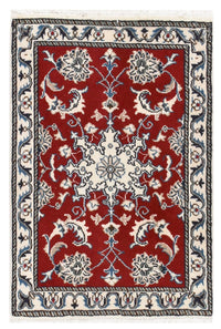 Tapis persan - Nain - 89 x 57 cm - rouge