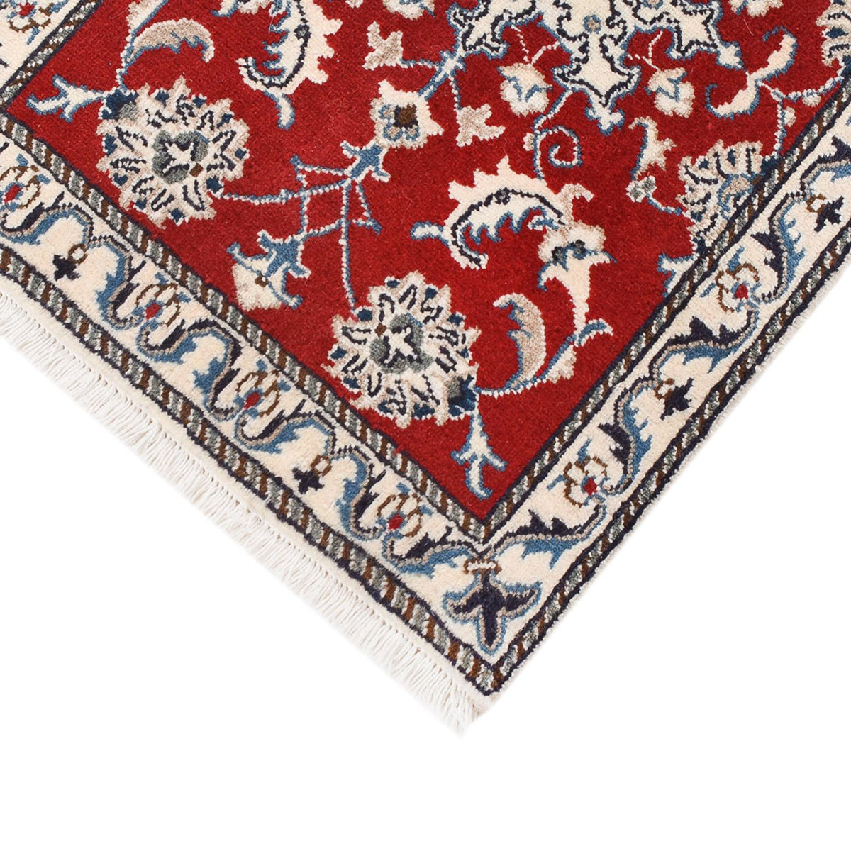 Tapis persan - Nain - 89 x 57 cm - rouge