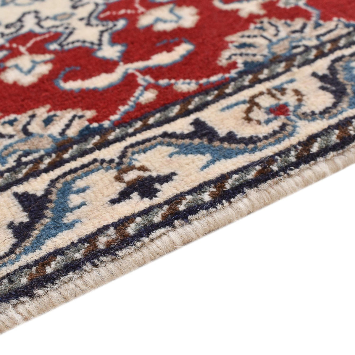 Tapis persan - Nain - 89 x 57 cm - rouge