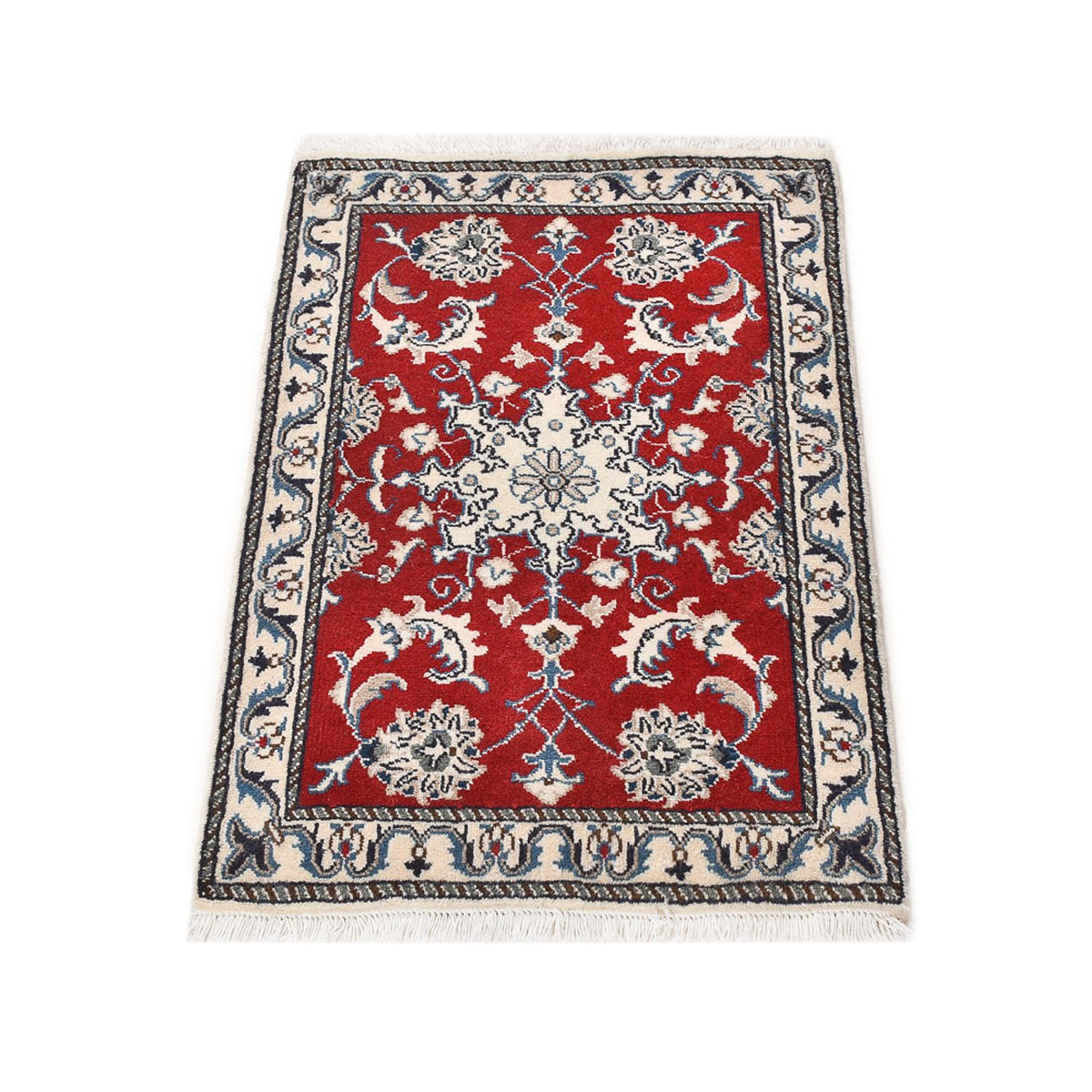Tapis persan - Nain - 89 x 57 cm - rouge