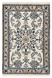Tapis persan - Nain - 84 x 56 cm - crème