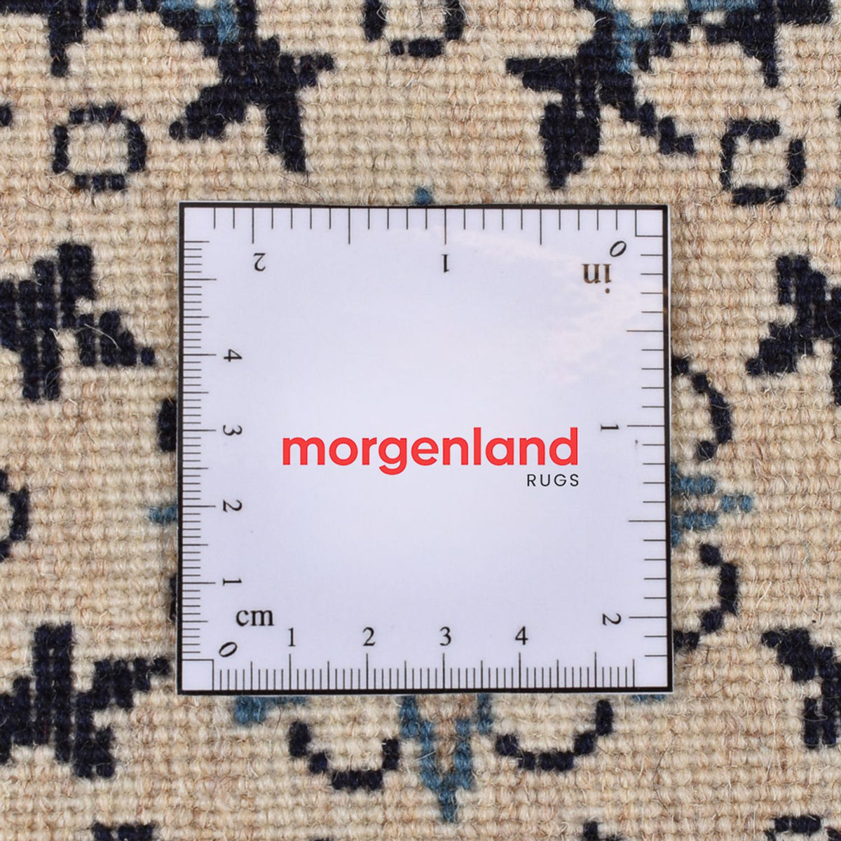 Tapis persan - Nain - 84 x 56 cm - crème