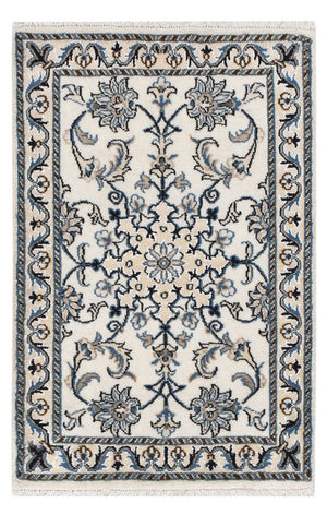 Tapis persan - Nain - 92 x 60 cm - crème
