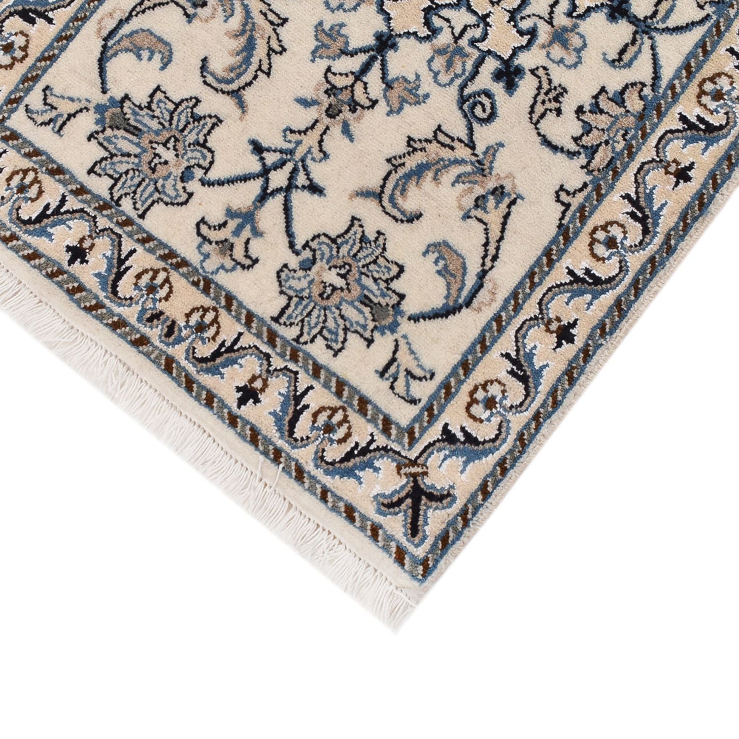 Tapis persan - Nain - 92 x 60 cm - crème