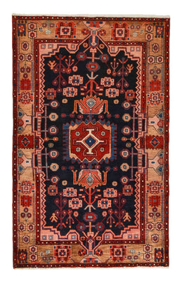 Tapis persan - Nomadic - 191 x 118 cm - bleu foncé