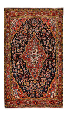 Tapis persan - Nomadic - 226 x 135 cm - bleu foncé