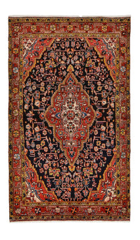 Tapis persan - Nomadic - 226 x 135 cm - bleu foncé