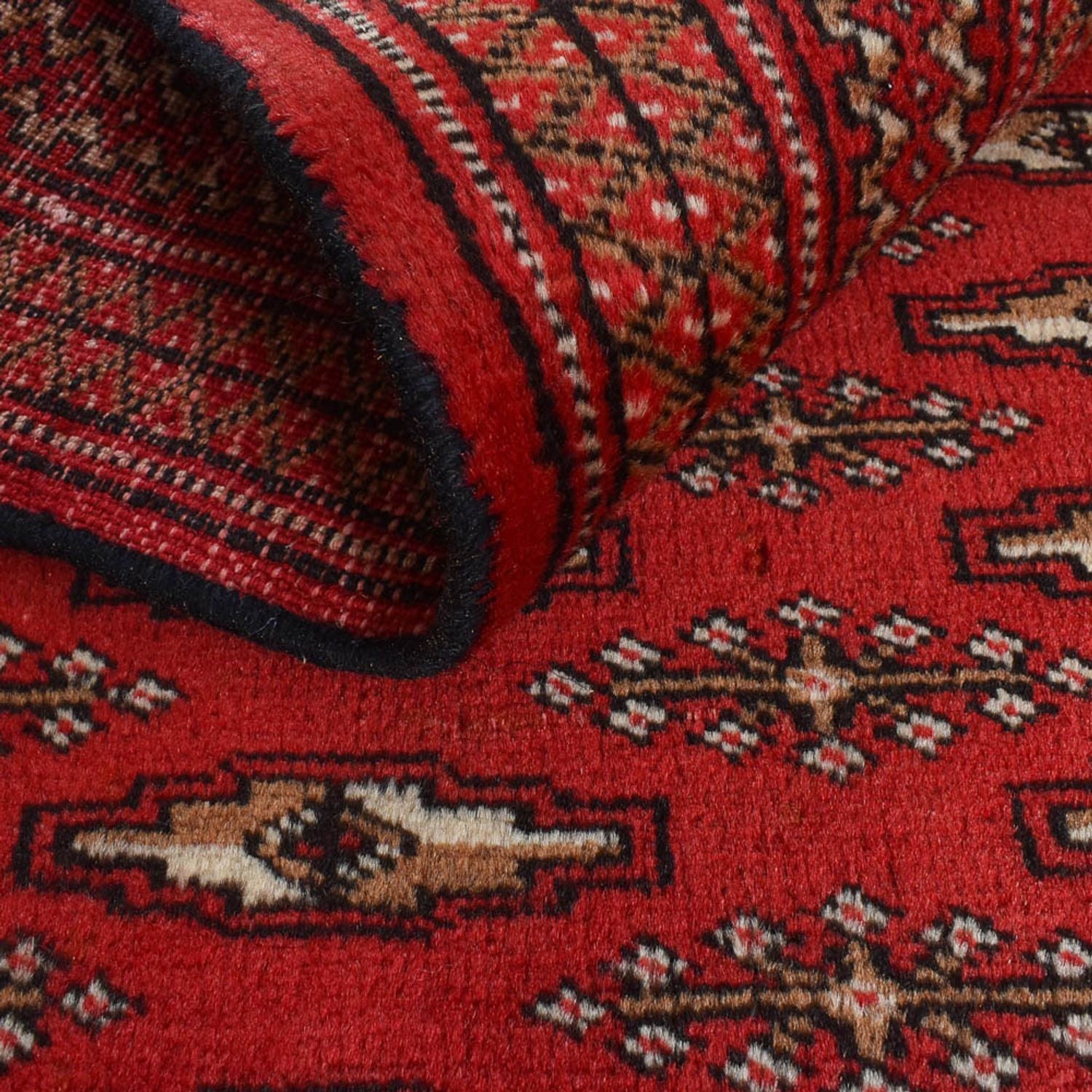 Tapis Turkaman - 189 x 130 cm - rouge