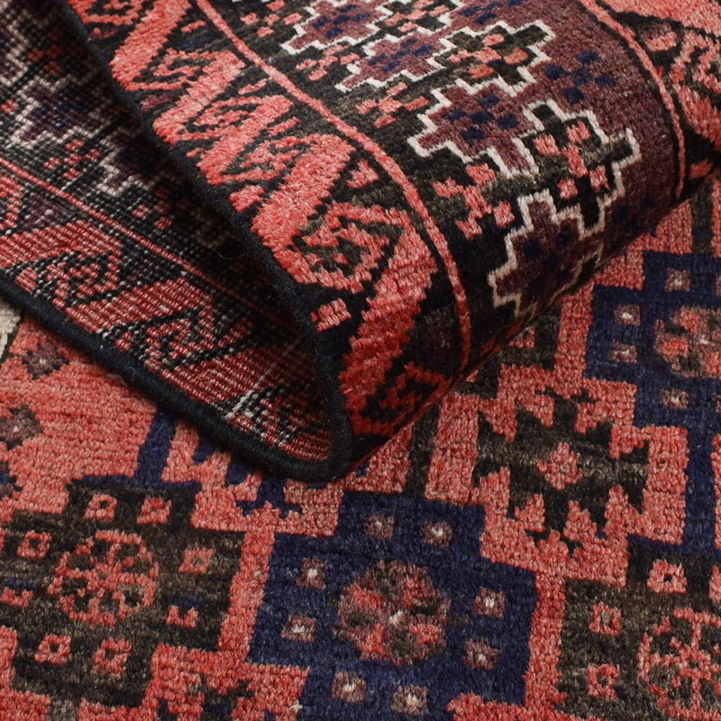 Tapis de couloir Tapis Turkaman - 219 x 114 cm - rouge clair