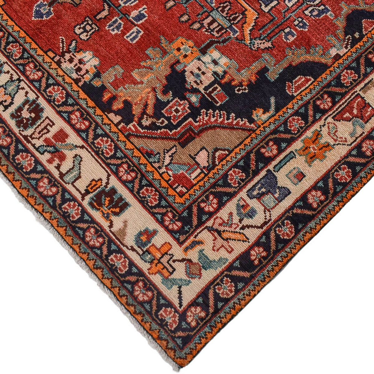 Tapis persan - Nomadic - 280 x 151 cm - rouge