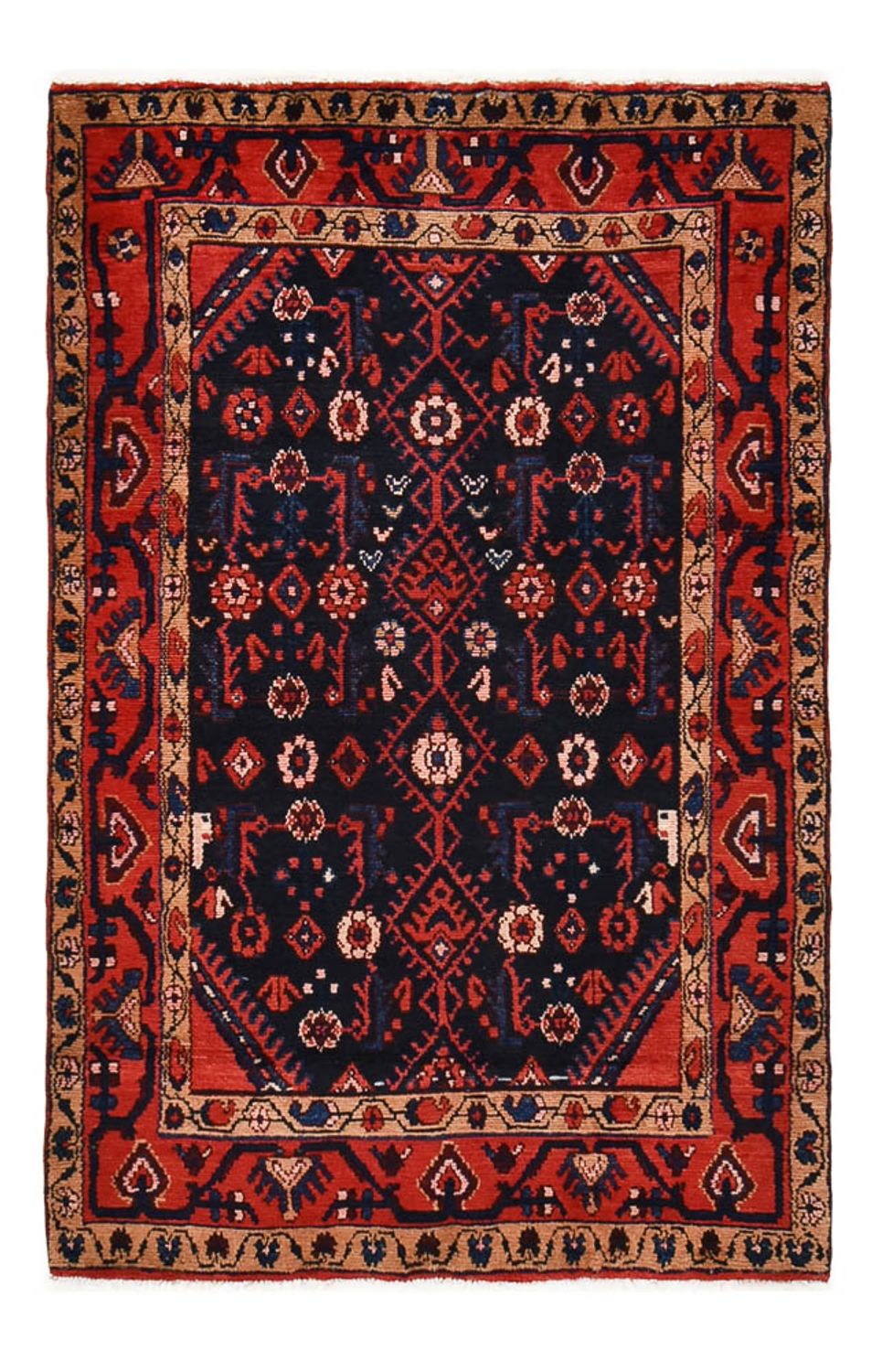 Tapis persan - Nomadic - 173 x 111 cm - bleu foncé