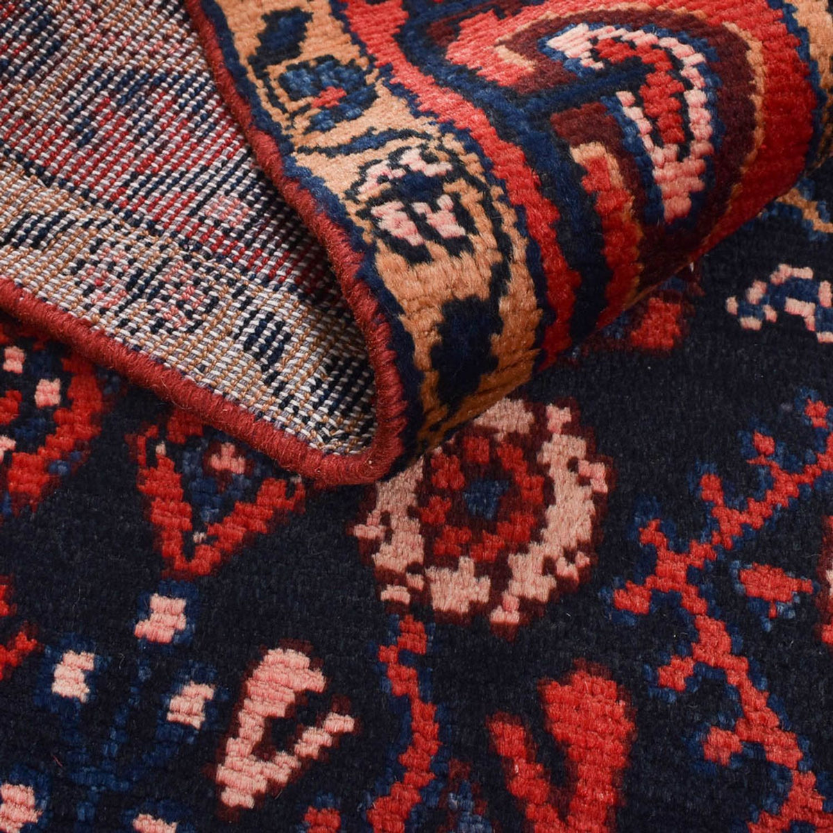 Tapis persan - Nomadic - 173 x 111 cm - bleu foncé