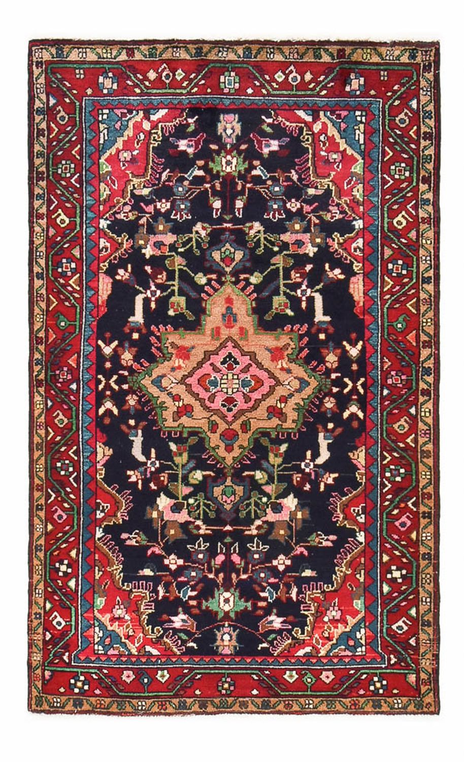 Tapis persan - Nomadic - 180 x 108 cm - bleu foncé