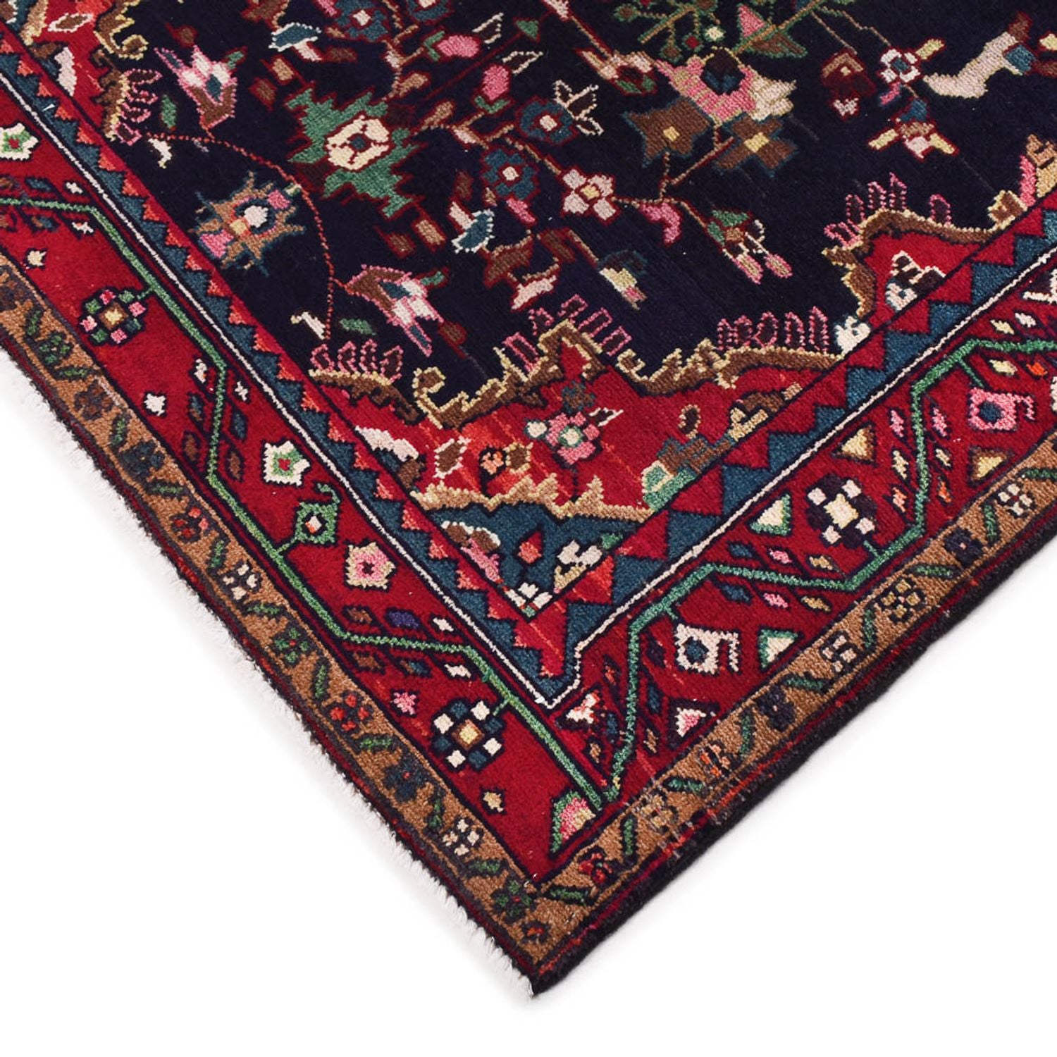 Tapis persan - Nomadic - 180 x 108 cm - bleu foncé