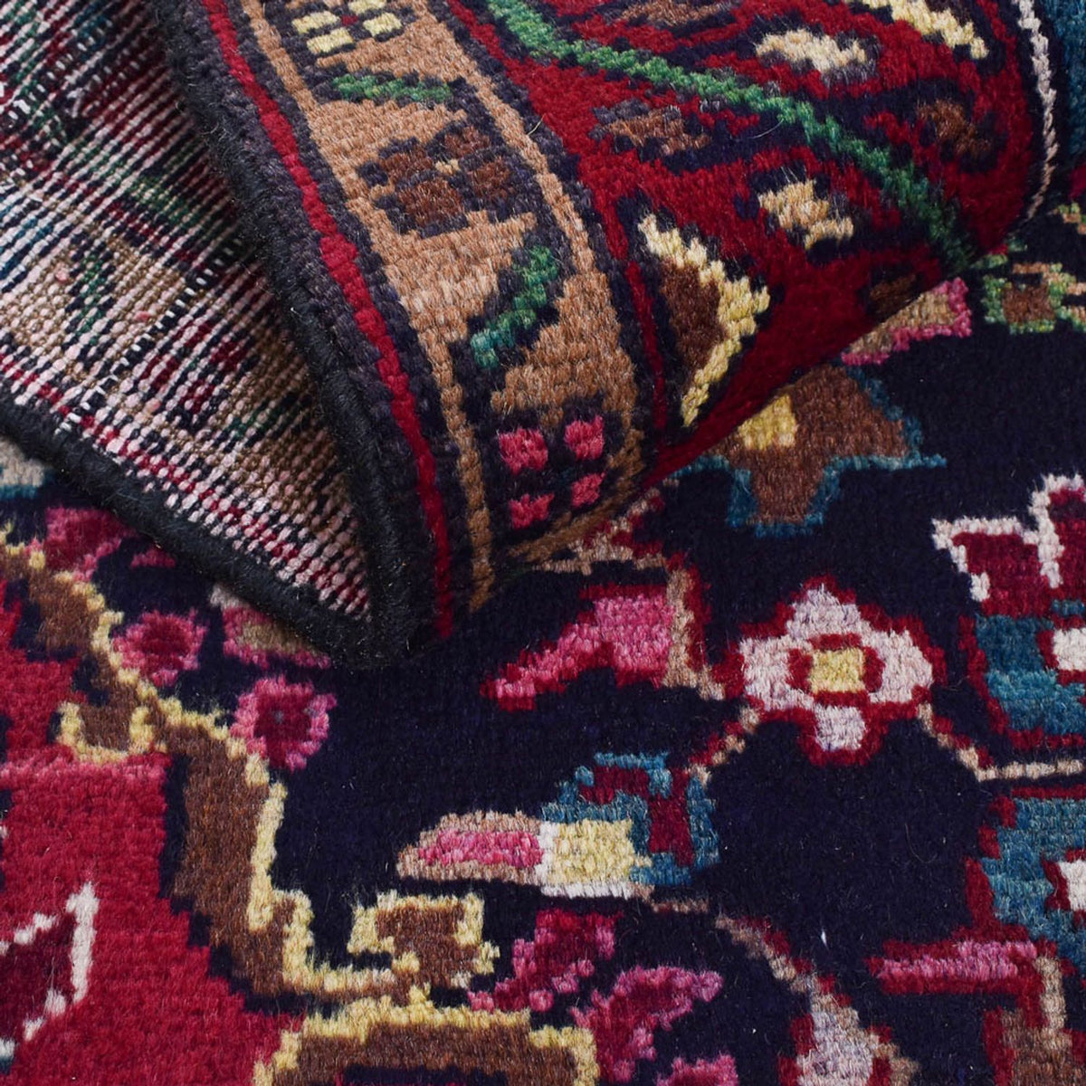 Tapis persan - Nomadic - 180 x 108 cm - bleu foncé