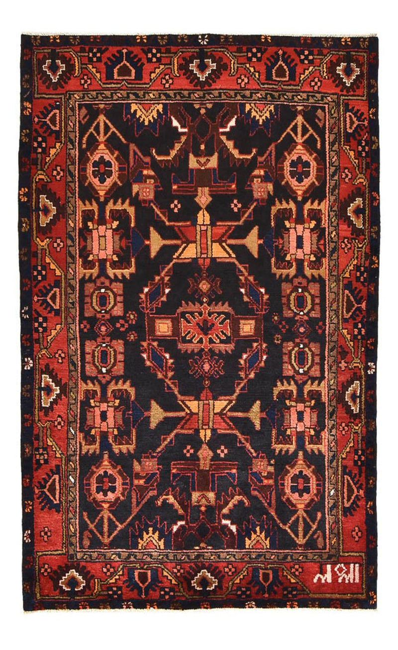 Tapis persan - Nomadic - 207 x 130 cm - bleu foncé