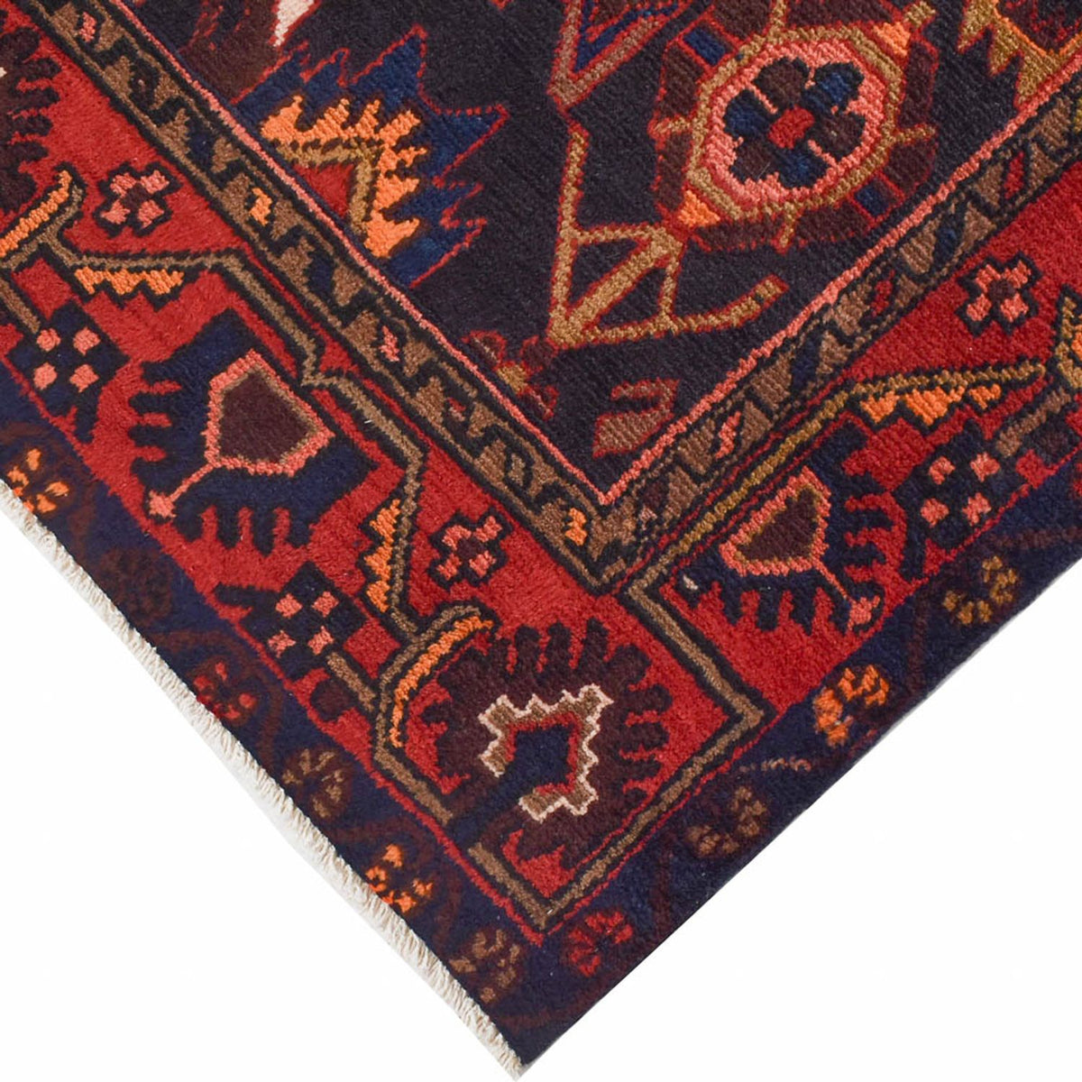 Tapis persan - Nomadic - 207 x 130 cm - bleu foncé