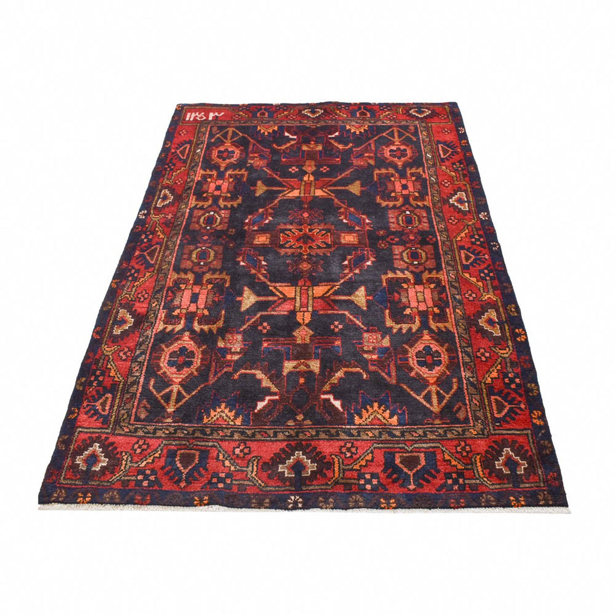 Tapis persan - Nomadic - 207 x 130 cm - bleu foncé