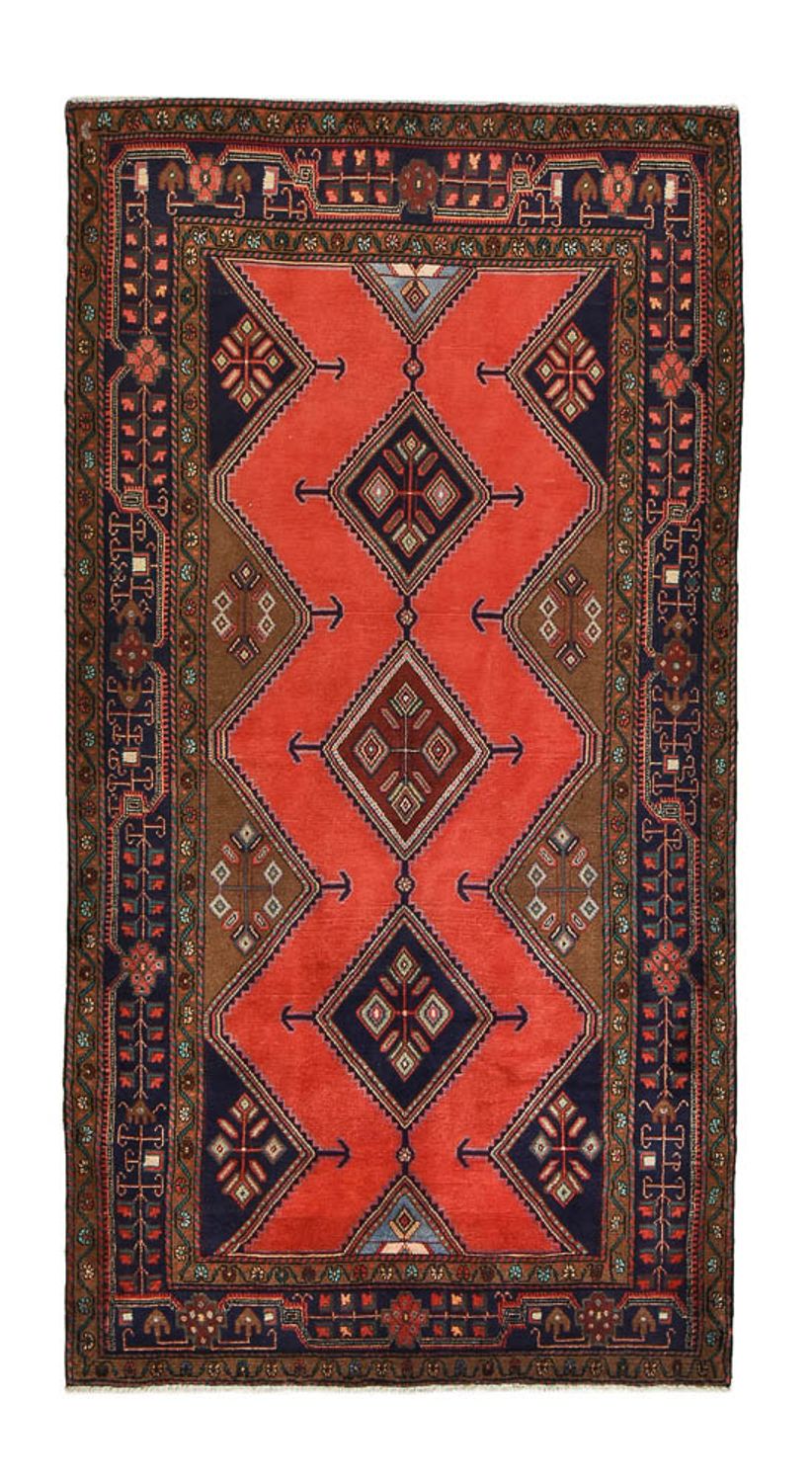 Tapis de couloir Tapis persan - Nomadic - 280 x 147 cm - rouge