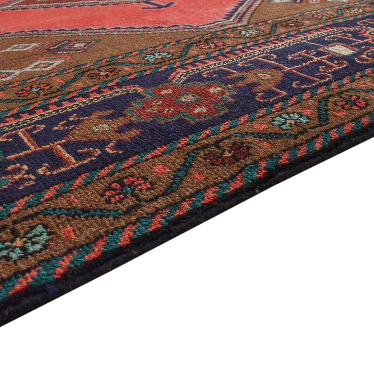 Tapis de couloir Tapis persan - Nomadic - 280 x 147 cm - rouge