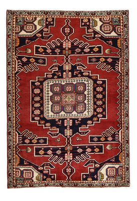 Tapis persan - Nomadic - 192 x 133 cm - rouge