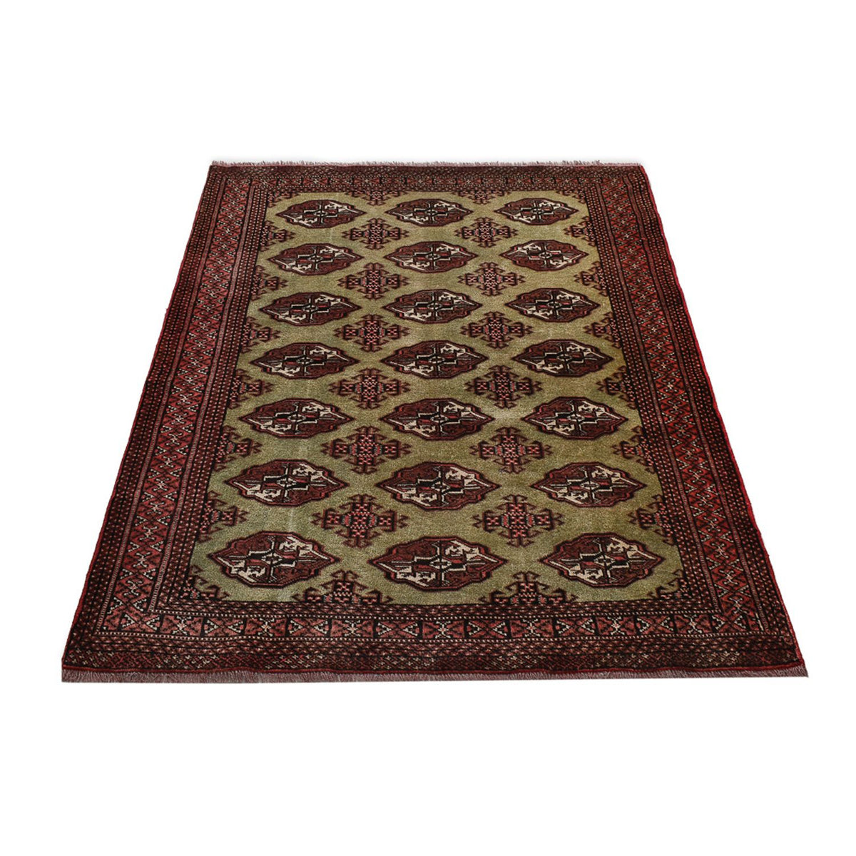 Tapis Turkaman - 178 x 131 cm - multicolore