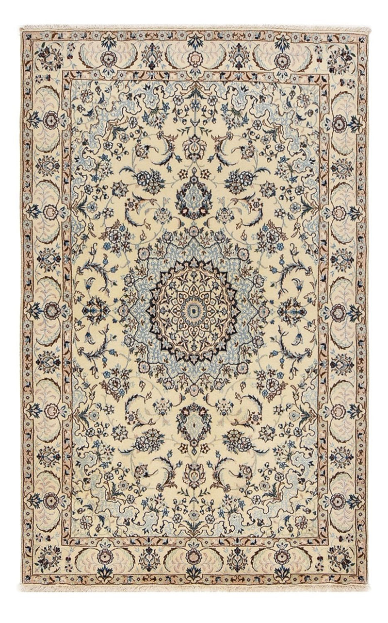 Tapis persan - Nain - Royal - 204 x 126 cm - beige