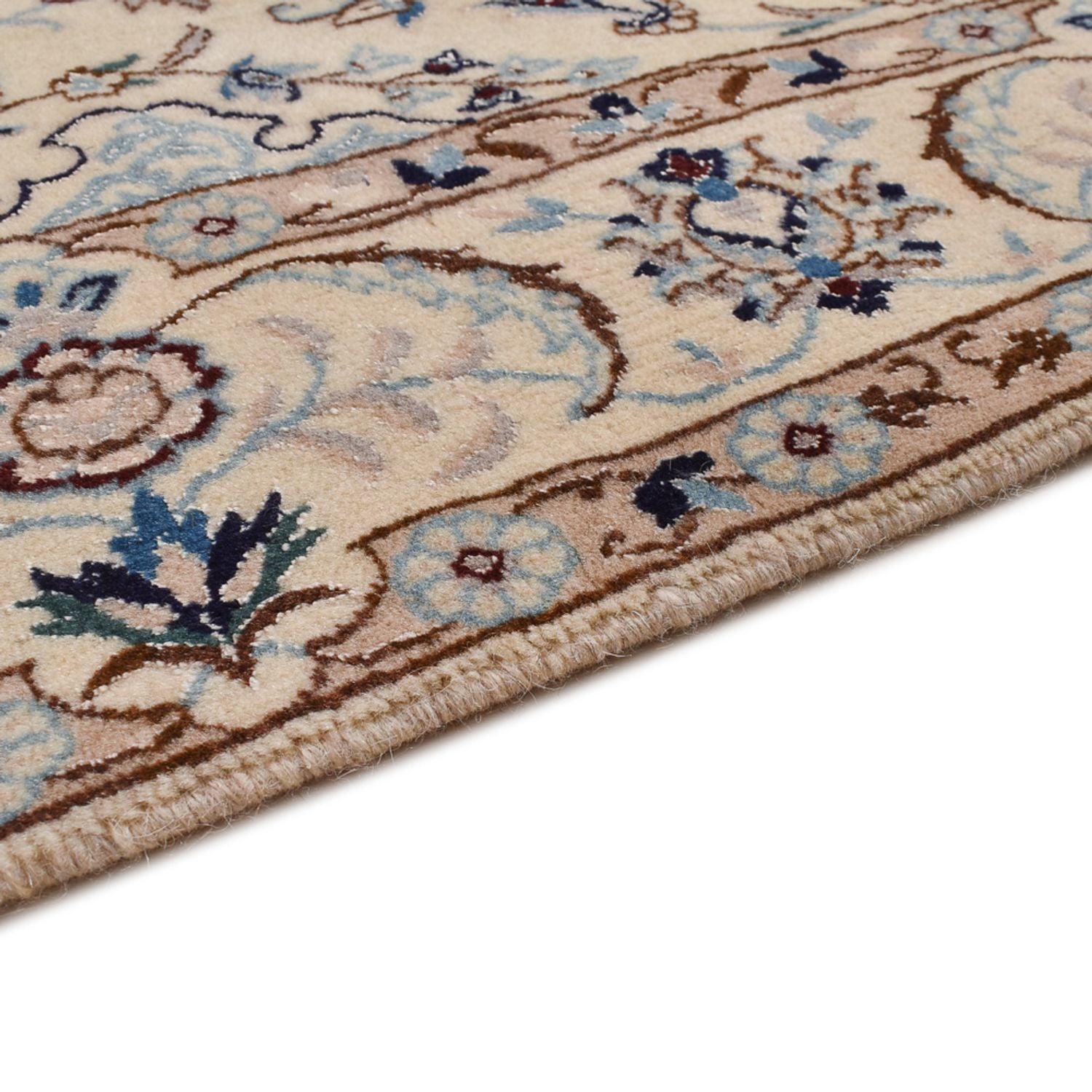 Tapis persan - Nain - Royal - 204 x 126 cm - beige