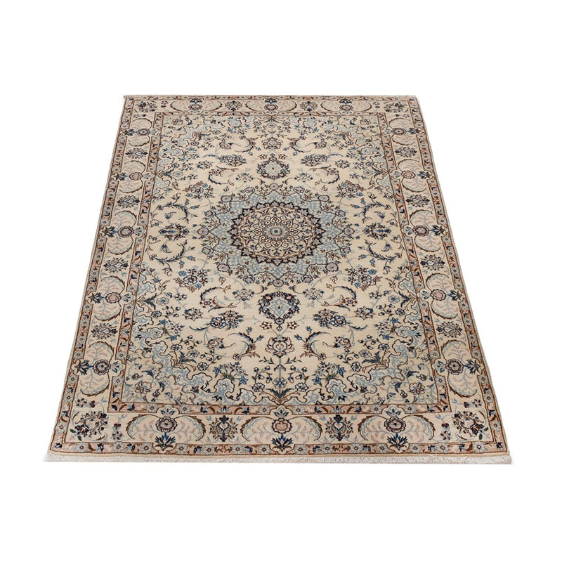 Tapis persan - Nain - Royal - 204 x 126 cm - beige