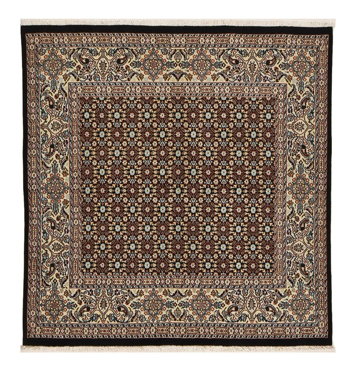 Tapis persan - Classique carré  - 149 x 144 cm - rouille