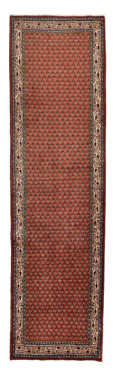 Tapis de couloir Tapis persan - Mir - 302 x 83 cm - rouille