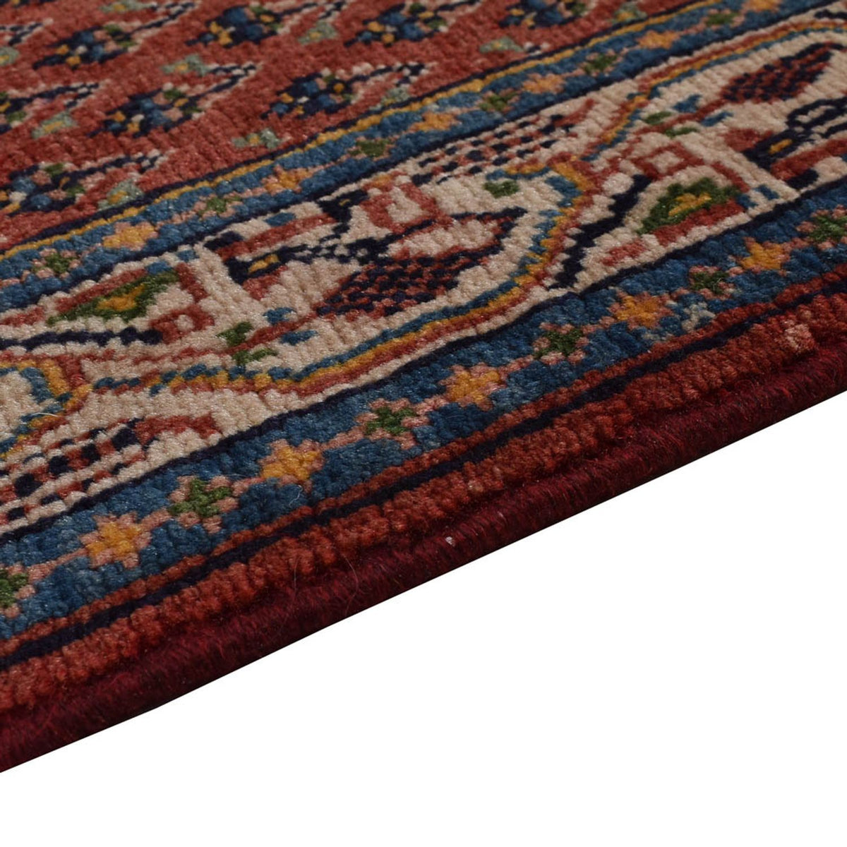 Tapis de couloir Tapis persan - Mir - 302 x 83 cm - rouille