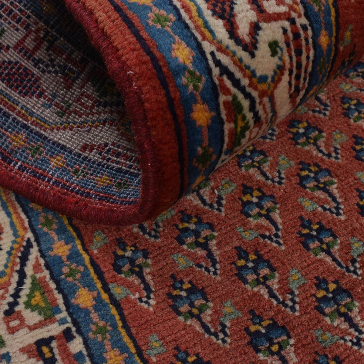 Tapis de couloir Tapis persan - Mir - 302 x 83 cm - rouille