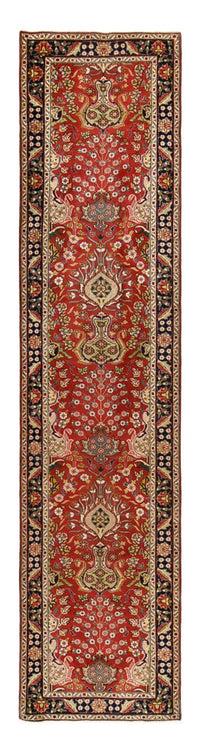 Tapis de couloir Tapis persan - Tabriz - 400 x 92 cm - rouge