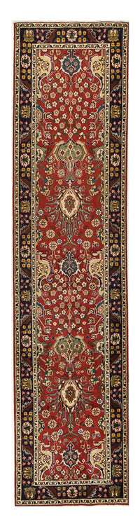 Tapis de couloir Tapis persan - Tabriz - 306 x 72 cm - rouge