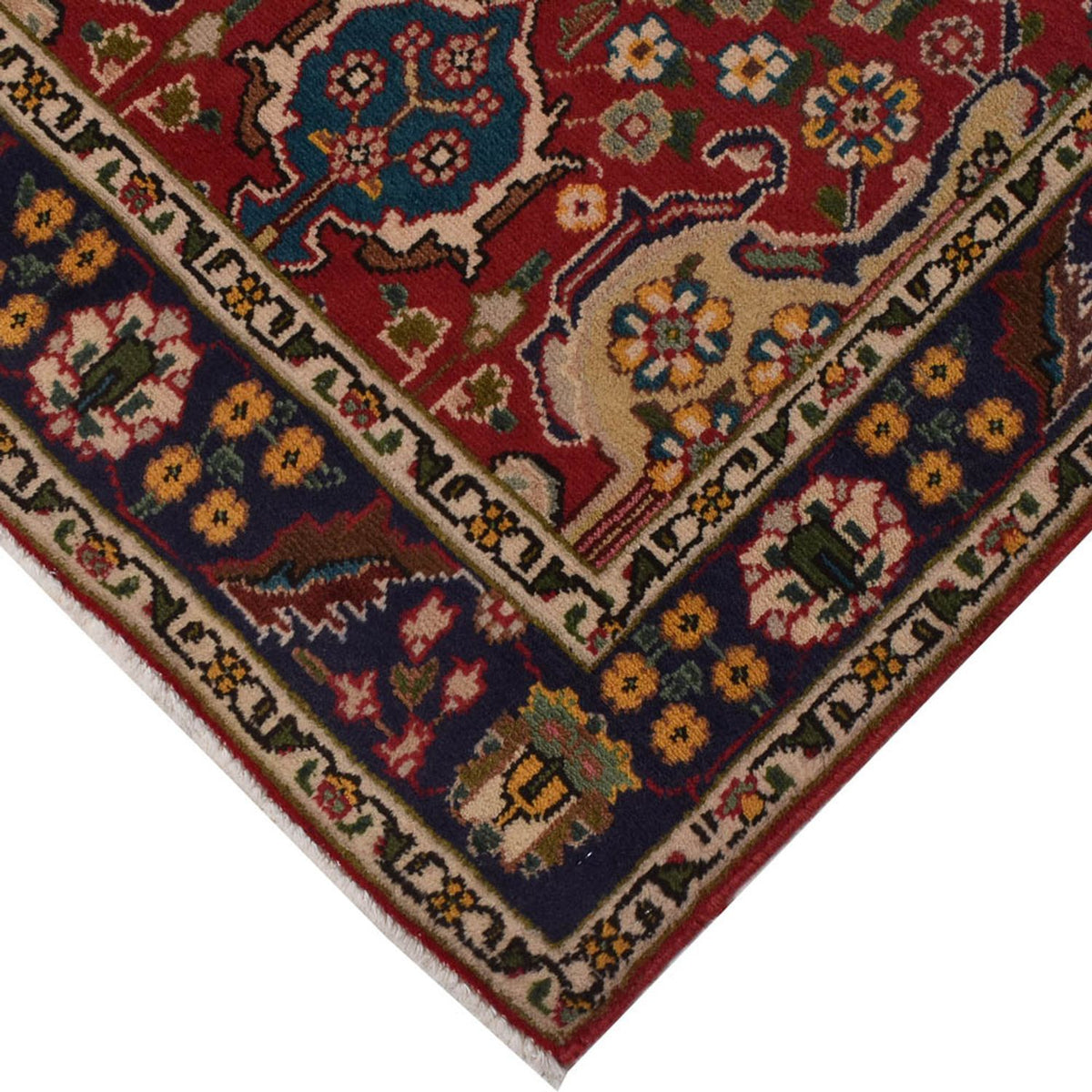 Tapis de couloir Tapis persan - Tabriz - 306 x 72 cm - rouge