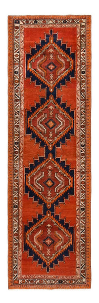 Tapis de couloir Tapis persan - Nomadic - 315 x 93 cm - rouge