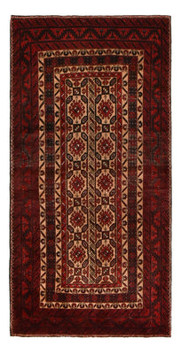 Tapis de couloir Tapis Belutsch - 196 x 96 cm - rouge foncé