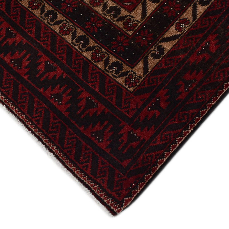 Tapis de couloir Tapis Belutsch - 196 x 96 cm - rouge foncé