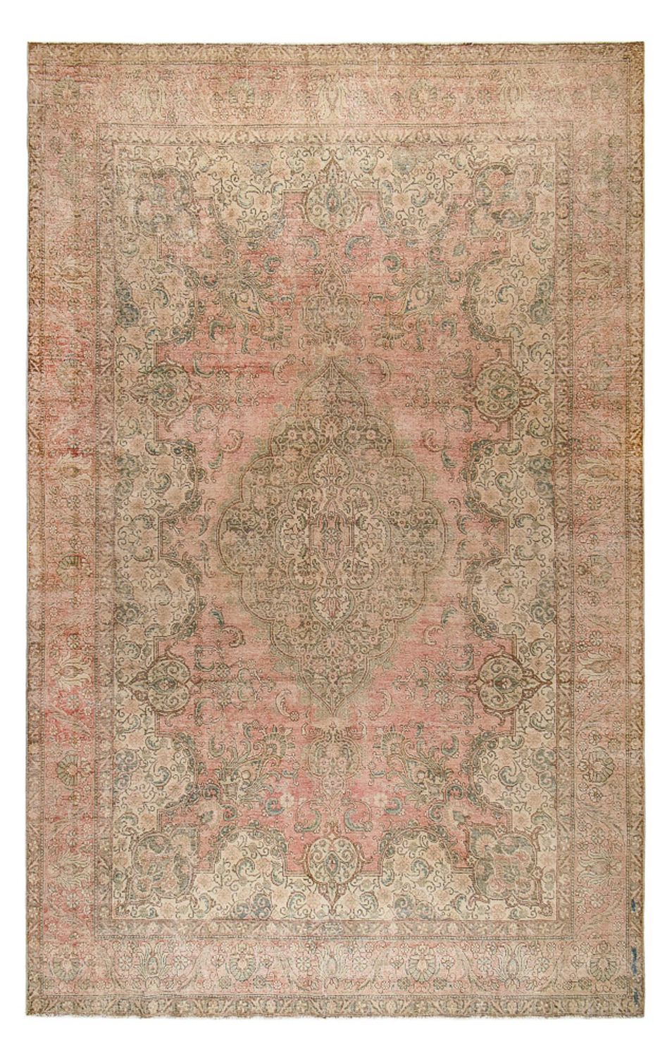 Tapis vintage - 470 x 298 cm - beige foncé