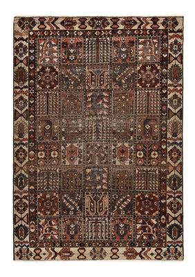 Tapis vintage - 282 x 198 cm - marron foncé