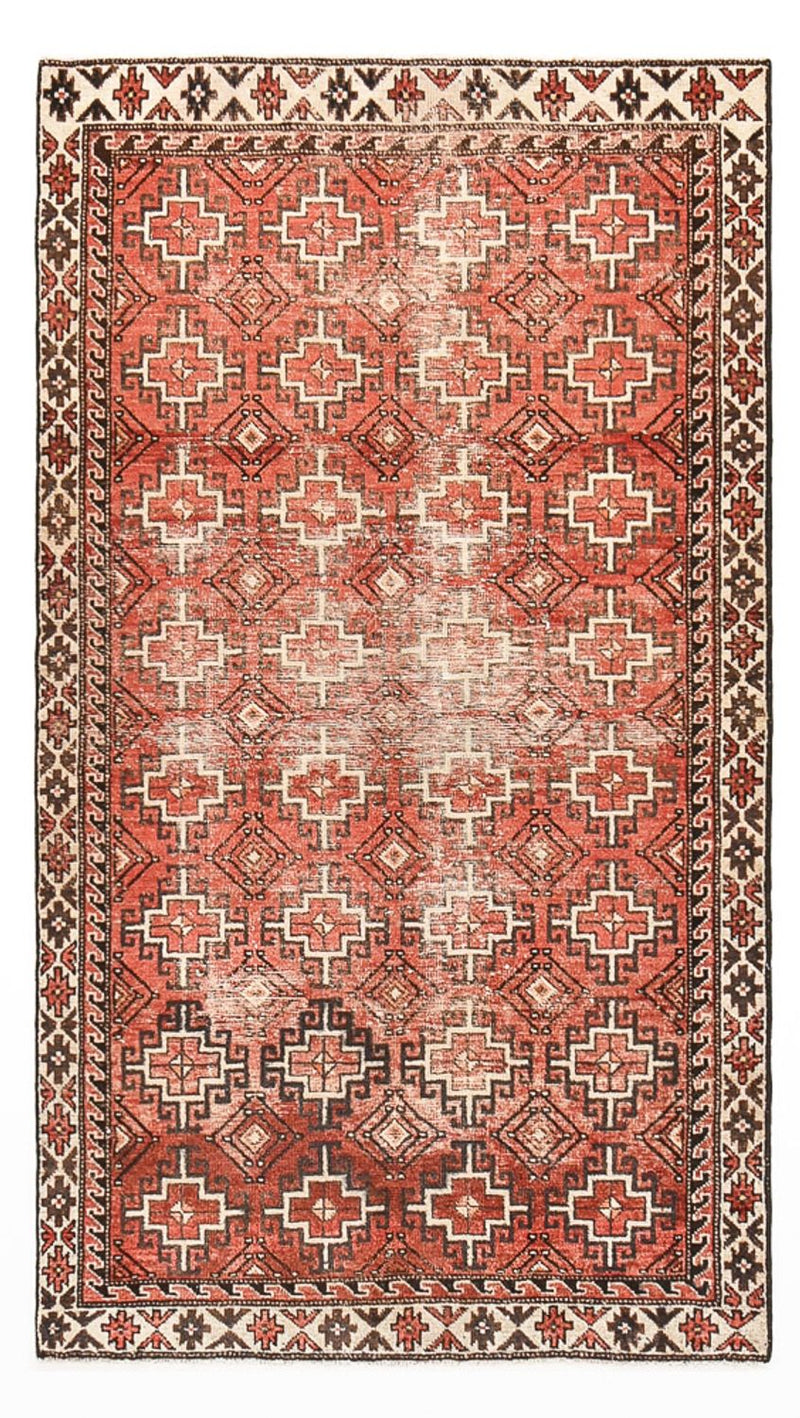 Tapis de couloir Tapis vintage - 194 x 108 cm - rouge