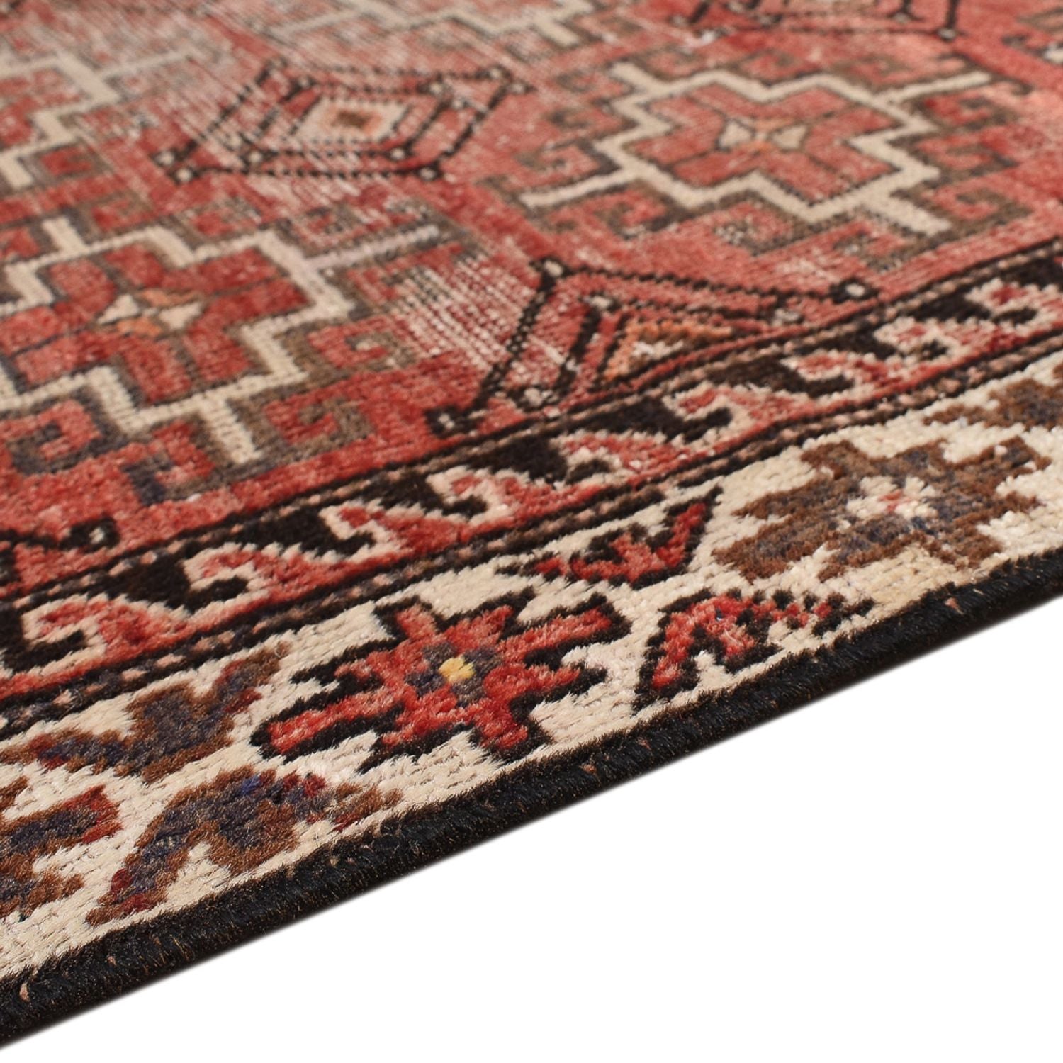 Tapis de couloir Tapis vintage - 194 x 108 cm - rouge