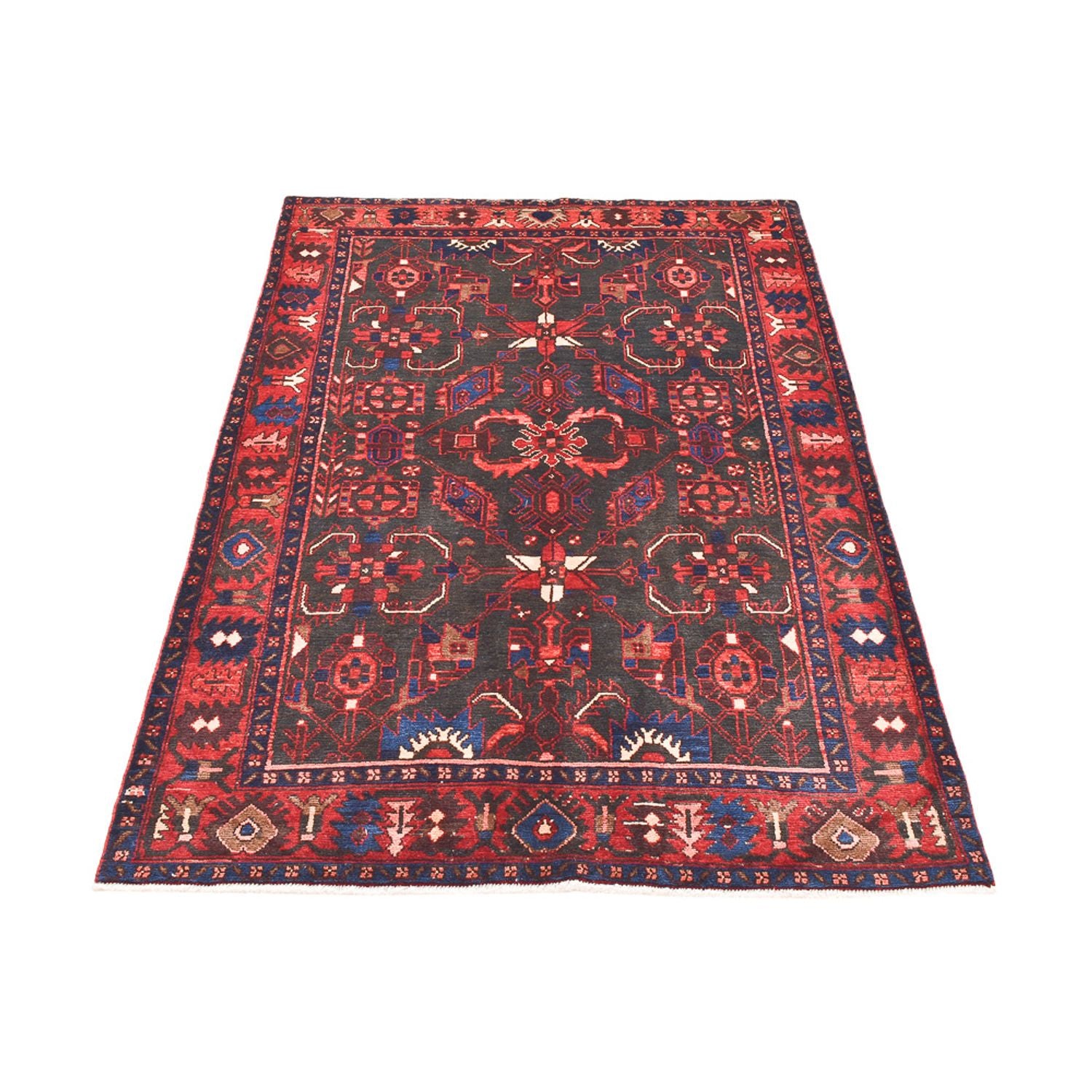 Tapis persan - Nomadic - 212 x 139 cm - rouge
