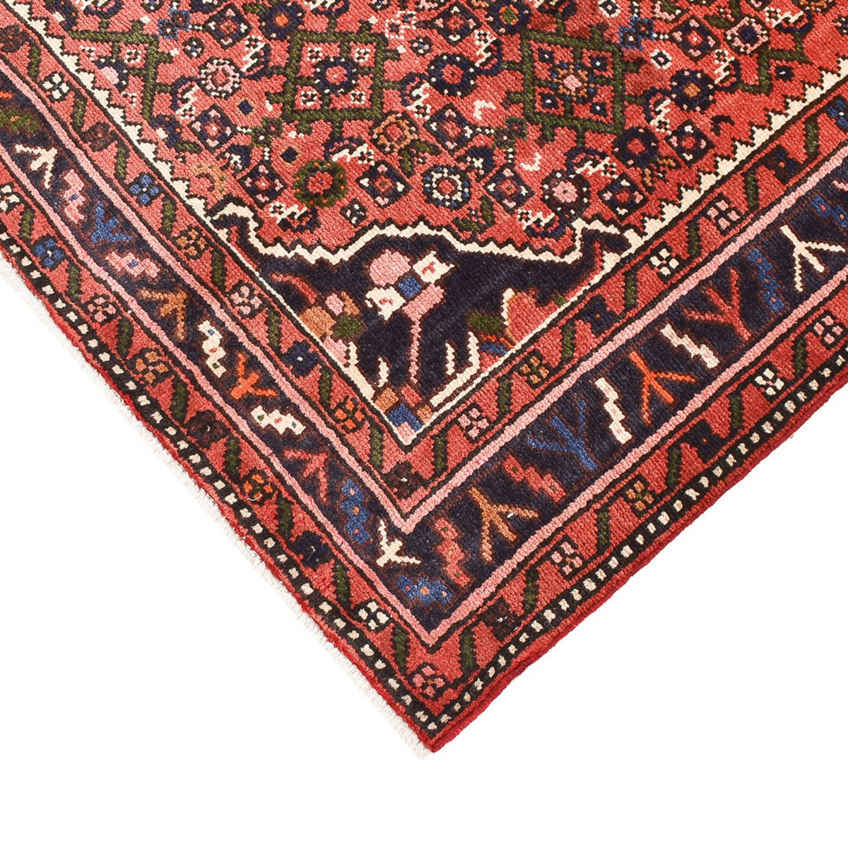 Tapis de couloir Tapis persan - Nomadic - 240 x 116 cm - rouge clair